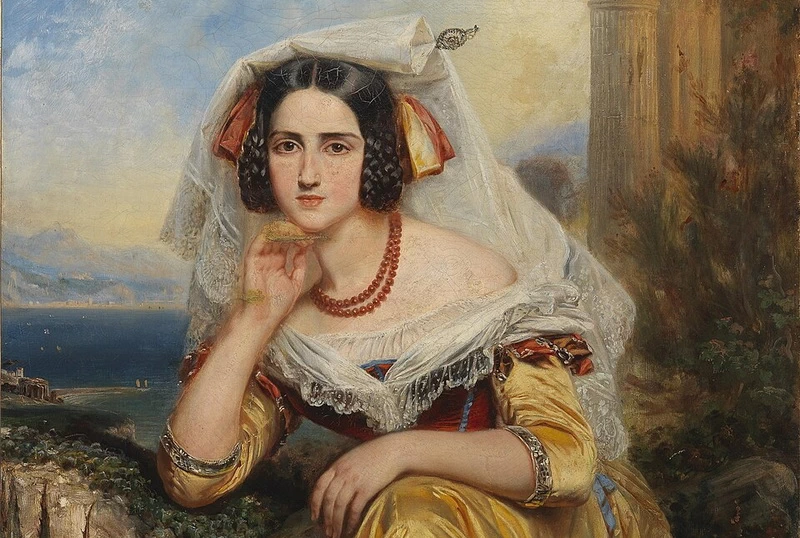 1804-François-Gabriel Lépaulle - Ragazza di Frascati in abito festivo - Museo Reale, Parigi